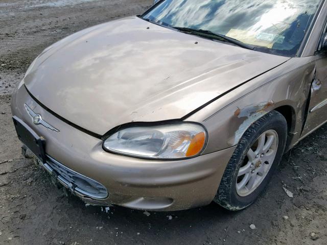 4C3AG42H52E017492 - 2002 CHRYSLER SEBRING LX TAN photo 9