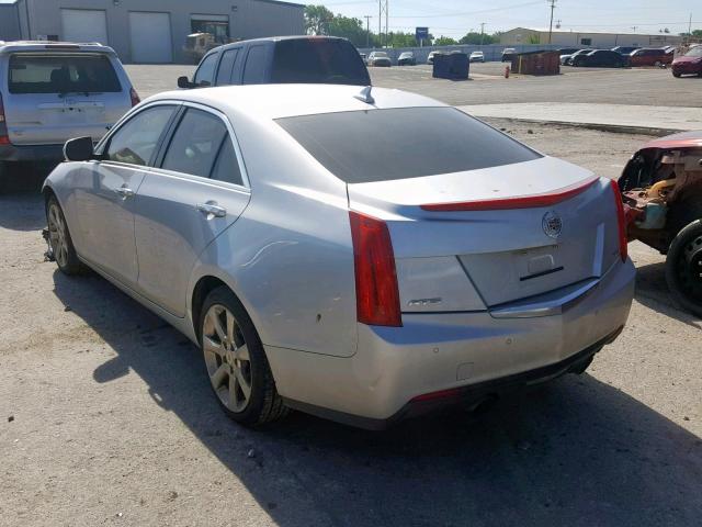 1G6AB5RX2E0146664 - 2014 CADILLAC ATS LUXURY SILVER photo 3