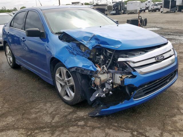 3FAHP0KC9BR207372 - 2011 FORD FUSION SPO BLUE photo 1