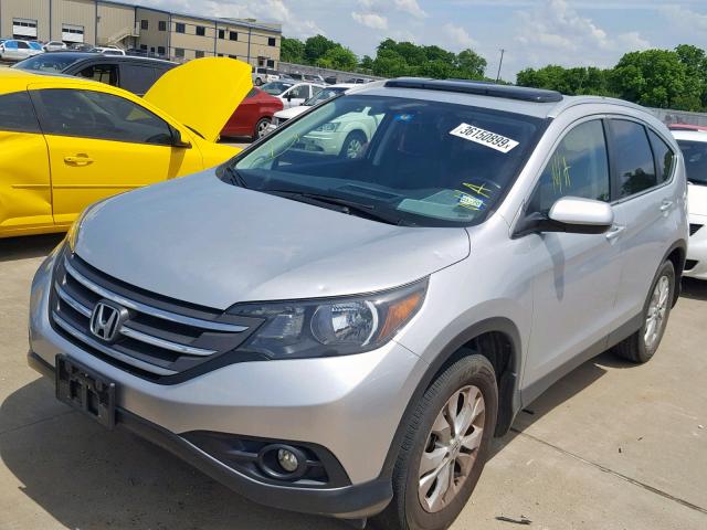 2HKRM3H72DH501382 - 2013 HONDA CR-V EXL SILVER photo 2