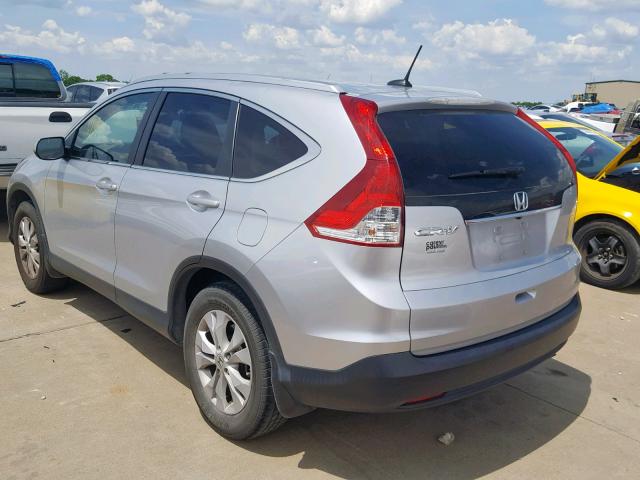 2HKRM3H72DH501382 - 2013 HONDA CR-V EXL SILVER photo 3