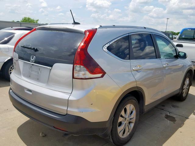 2HKRM3H72DH501382 - 2013 HONDA CR-V EXL SILVER photo 4