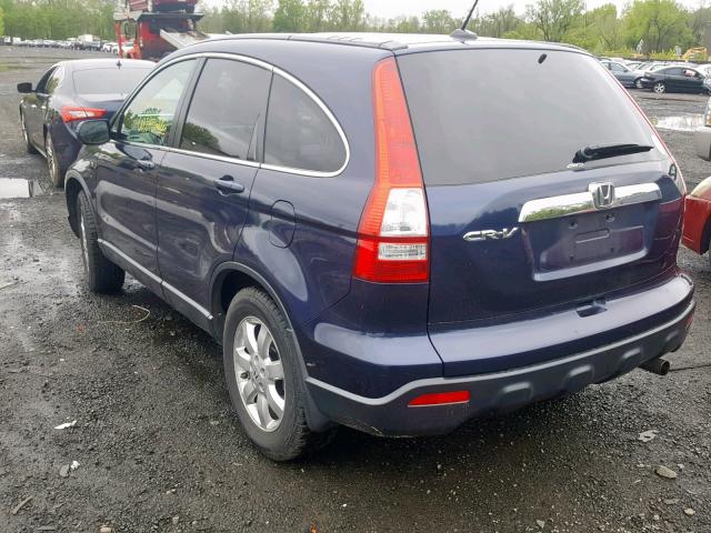 JHLRE48727C061699 - 2007 HONDA CR-V EXL BLUE photo 3