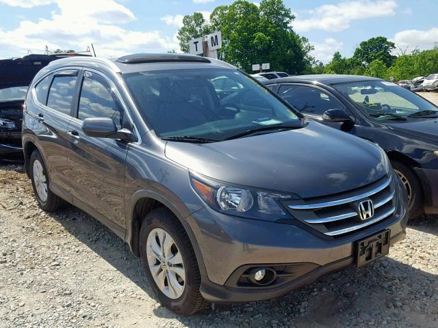 2HKRM3H79DH514257 - 2013 HONDA CR-V EXL GRAY photo 1