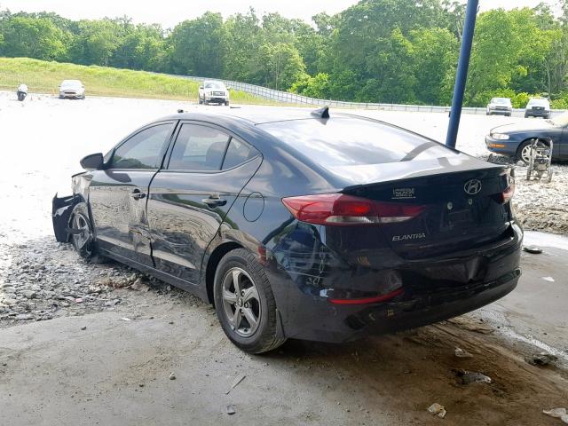 5NPD94LA6JH309169 - 2018 HYUNDAI ELANTRA EC BLACK photo 3