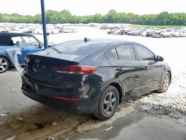 5NPD94LA6JH309169 - 2018 HYUNDAI ELANTRA EC BLACK photo 4