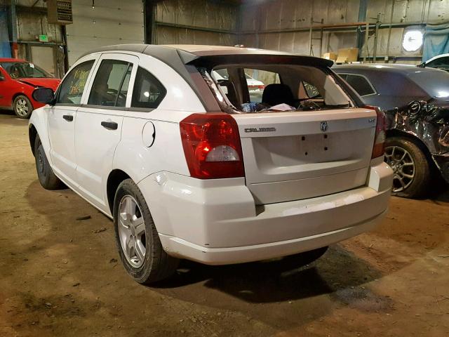 1B3HB48B18D508137 - 2008 DODGE CALIBER SX WHITE photo 3