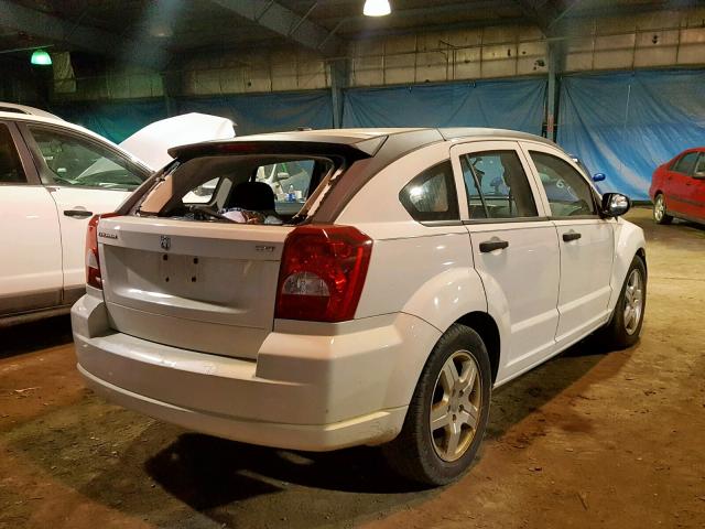 1B3HB48B18D508137 - 2008 DODGE CALIBER SX WHITE photo 4