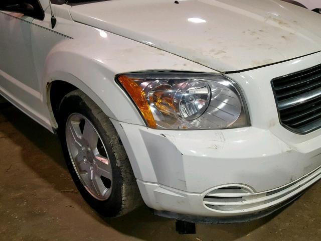 1B3HB48B18D508137 - 2008 DODGE CALIBER SX WHITE photo 9