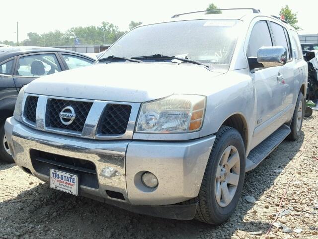 5N1AA08AX5N713699 - 2005 NISSAN ARMADA SE SILVER photo 2