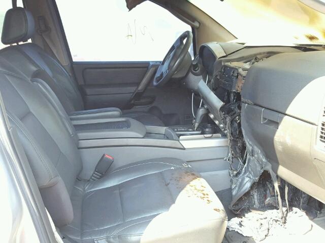 5N1AA08AX5N713699 - 2005 NISSAN ARMADA SE SILVER photo 5