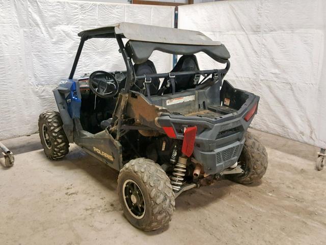 3NSVBE876GH103484 - 2016 POLARIS RZR S 900 BLUE photo 3