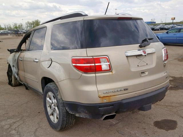 5GZEV23728J147517 - 2008 SATURN OUTLOOK XR ოქროსფერი ფოტო 3