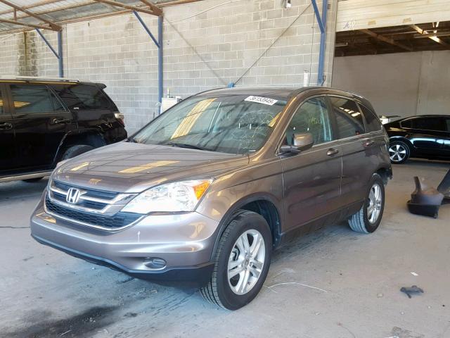 5J6RE3H77BL034749 - 2011 HONDA CR-V EXL GRAY photo 2