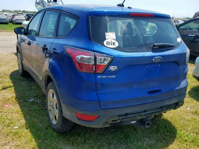 1FMCU0F74HUB42518 - 2017 FORD ESCAPE S BLUE photo 3