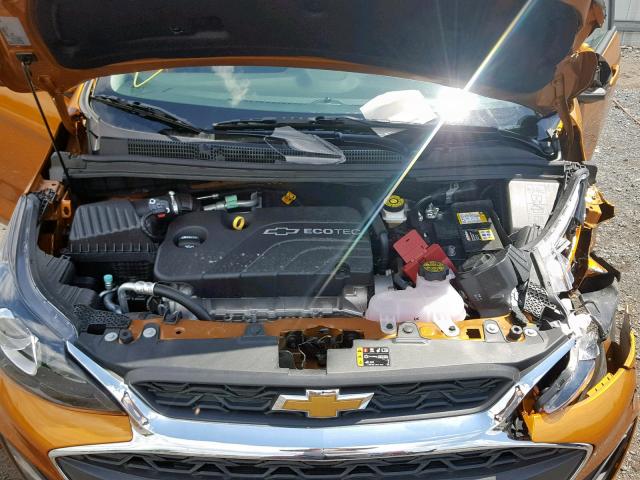 KL8CB6SA5KC726477 - 2019 CHEVROLET SPARK LS ORANGE photo 7