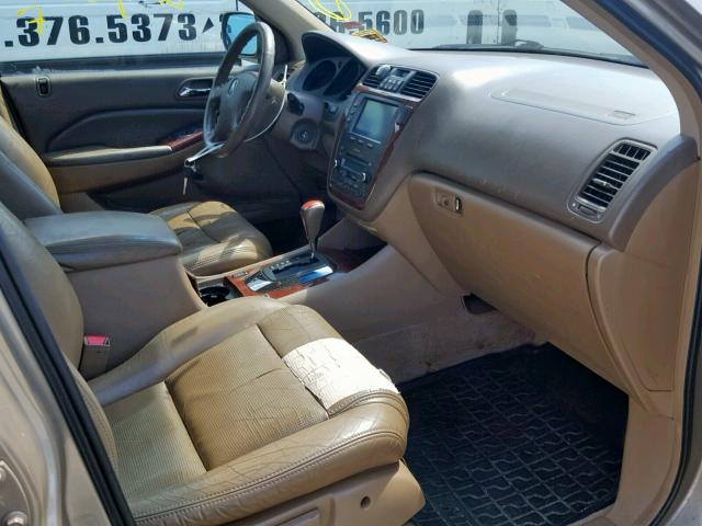 2HNYD18614H552124 - 2004 ACURA MDX TOURIN BEIGE photo 5