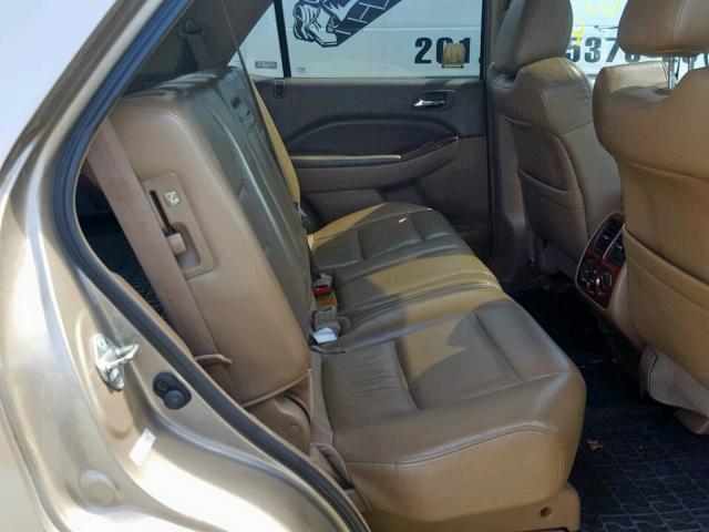 2HNYD18614H552124 - 2004 ACURA MDX TOURIN BEIGE photo 6