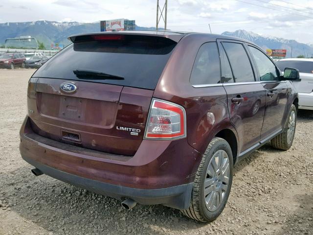 2FMDK4KC7ABB45932 - 2010 FORD EDGE LIMIT BROWN photo 4