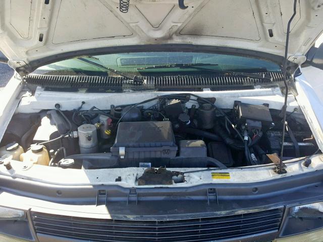 1GCDL19W51B107508 - 2001 CHEVROLET ASTRO WHITE photo 7