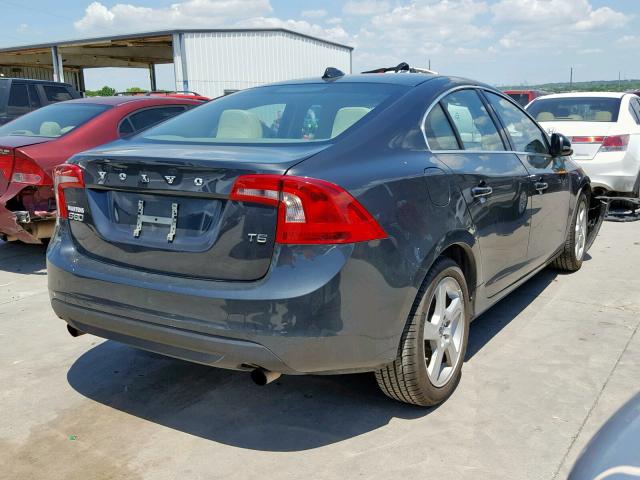 YV1622FS0C2090696 - 2012 VOLVO S60 T5 GRAY photo 4