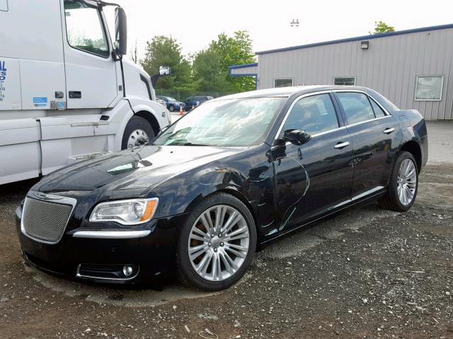 2C3CCADG3EH183743 - 2014 CHRYSLER 300C VARVA BLACK photo 2