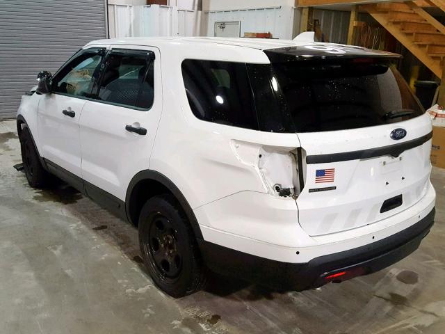 1FM5K8AR1HGC25733 - 2017 FORD EXPLORER P WHITE photo 3