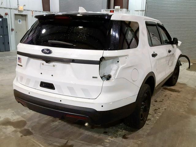 1FM5K8AR1HGC25733 - 2017 FORD EXPLORER P WHITE photo 4