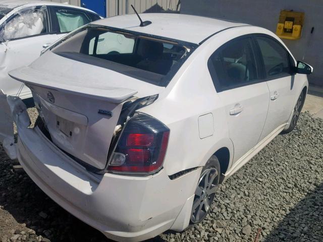 3N1AB6AP0CL769797 - 2012 NISSAN SENTRA 2.0 WHITE photo 4