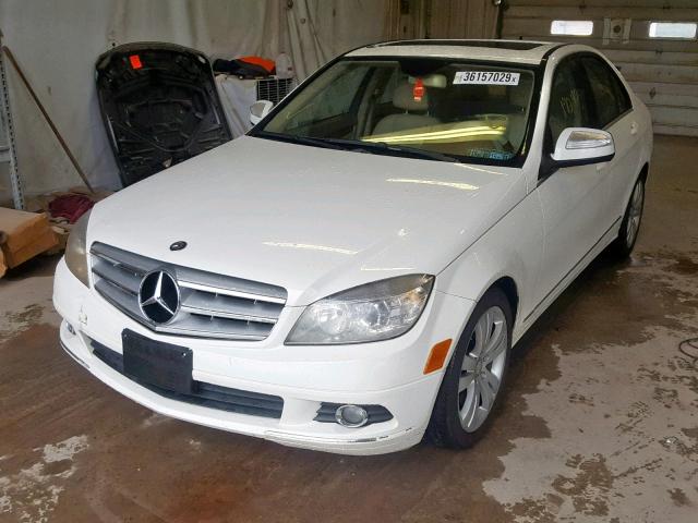 WDDGF81X78F149401 - 2008 MERCEDES-BENZ C 300 4MAT WHITE photo 2