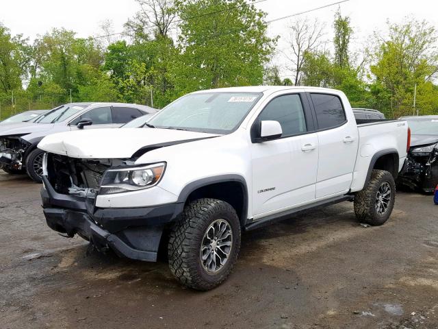 1GCGTEEN3J1267183 - 2018 CHEVROLET COLORADO Z WHITE photo 2