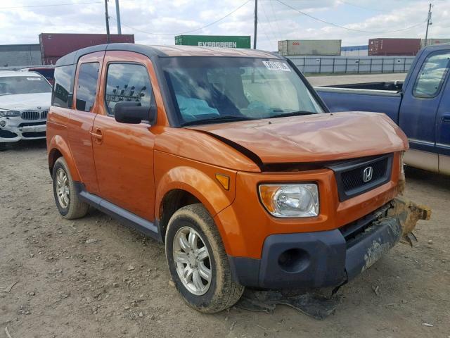 5J6YH287X6L015728 - 2006 HONDA ELEMENT EX ORANGE photo 1