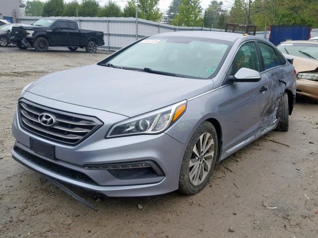 5NPE34AFXGH433278 - 2016 HYUNDAI SONATA SPO GRAY photo 2