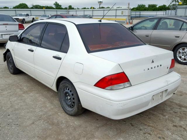 JA3AJ26E13U009012 - 2003 MITSUBISHI LANCER ES WHITE photo 3