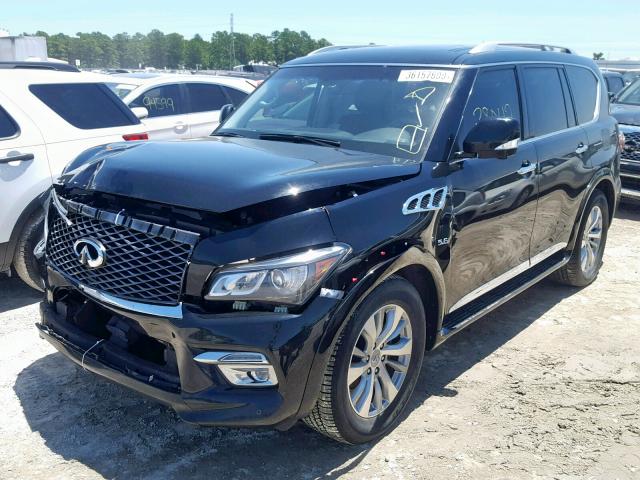 JN8AZ2NE0G9122863 - 2016 INFINITI QX80 BLACK photo 2