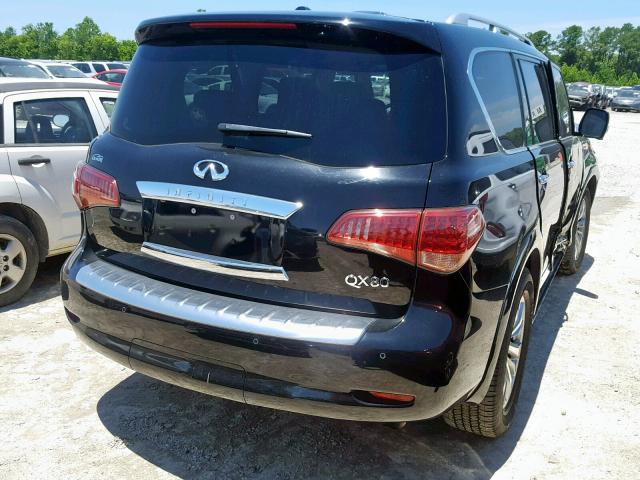 JN8AZ2NE0G9122863 - 2016 INFINITI QX80 BLACK photo 4