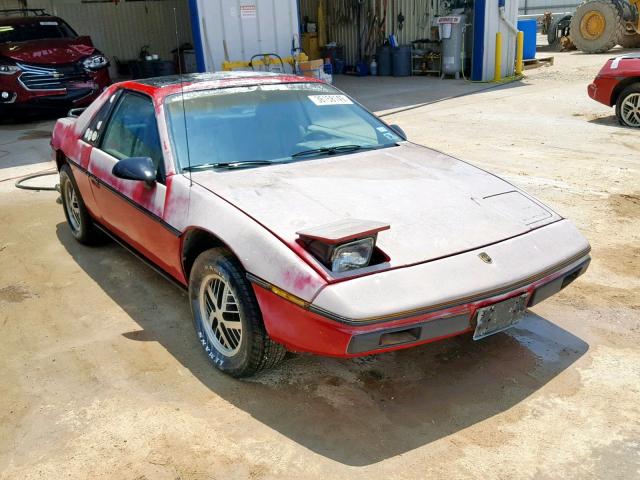 1G2AF37R4EP323883 - 1984 PONTIAC FIERO SE RED photo 1