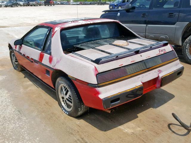 1G2AF37R4EP323883 - 1984 PONTIAC FIERO SE RED photo 3