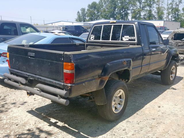 JT4RN67S3G0006145 - 1986 TOYOTA PICKUP XTR BLACK photo 4