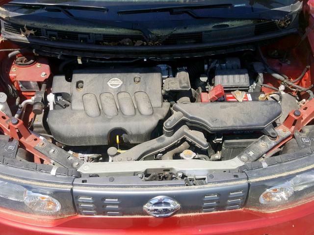 JN8AZ2KR6AT155142 - 2010 NISSAN CUBE BASE RED photo 7