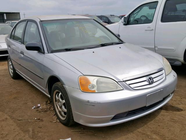 2HGES16162H506504 - 2002 HONDA CIVIC DX SILVER photo 1