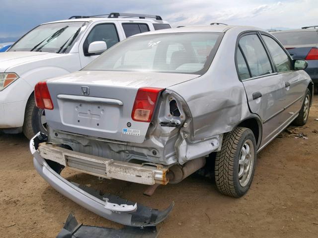 2HGES16162H506504 - 2002 HONDA CIVIC DX SILVER photo 4