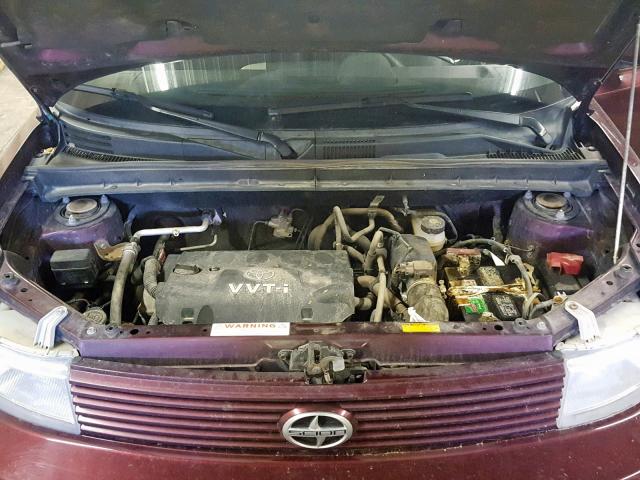 JTLKT324X64039380 - 2006 TOYOTA SCION XB 勃艮第红 照片 7