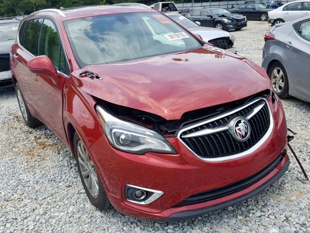 LRBFXCSA0KD013824 - 2019 BUICK ENVISION E RED photo 1