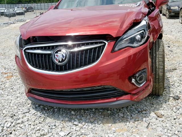 LRBFXCSA0KD013824 - 2019 BUICK ENVISION E RED photo 9