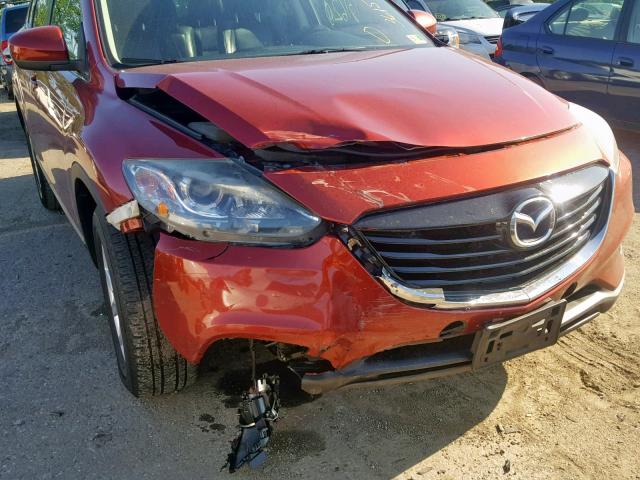 JM3TB2CV5D0412406 - 2013 MAZDA CX-9 TOURI RED photo 9