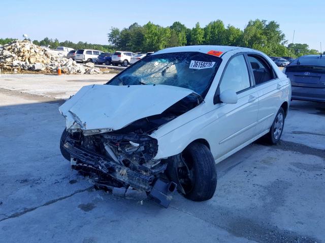 KNAFE221595602709 - 2009 KIA SPECTRA EX WHITE photo 2