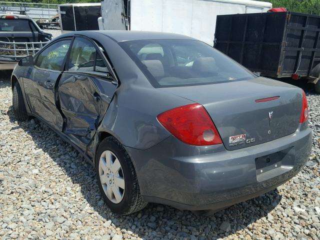 1G2ZF58B674263951 - 2007 PONTIAC G6 VALUE L GRAY photo 3