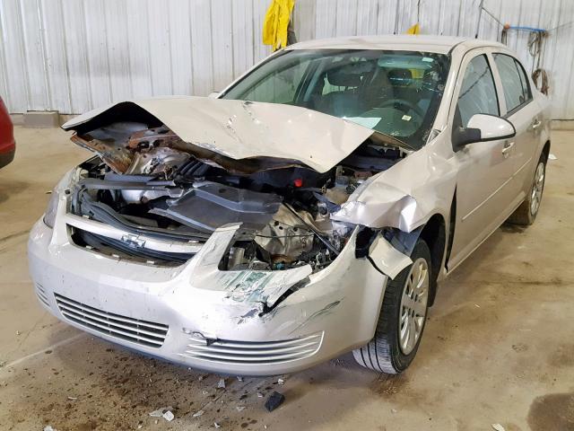 1G1AL58H697124497 - 2009 CHEVROLET COBALT LT SILVER photo 2