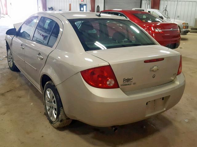 1G1AL58H697124497 - 2009 CHEVROLET COBALT LT SILVER photo 3